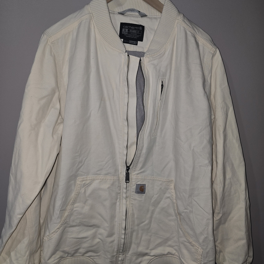 New Without Tags Carhartt Women's Off-White Bomber Jacket